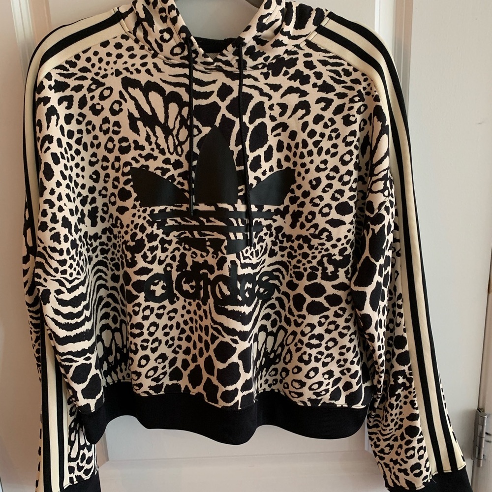 Women’s Adidas Mid-Length Cheetah Hoodie